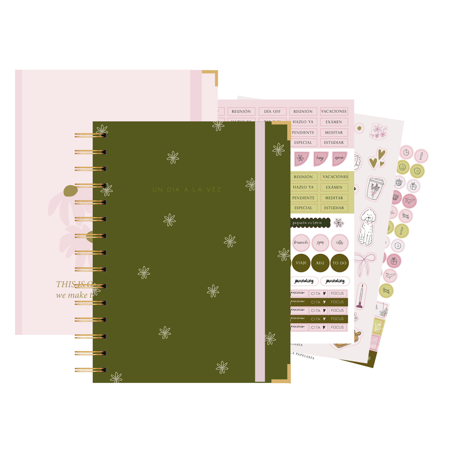 KIT 3 AGENDA AURORA+ JOURNAL CUARZO
