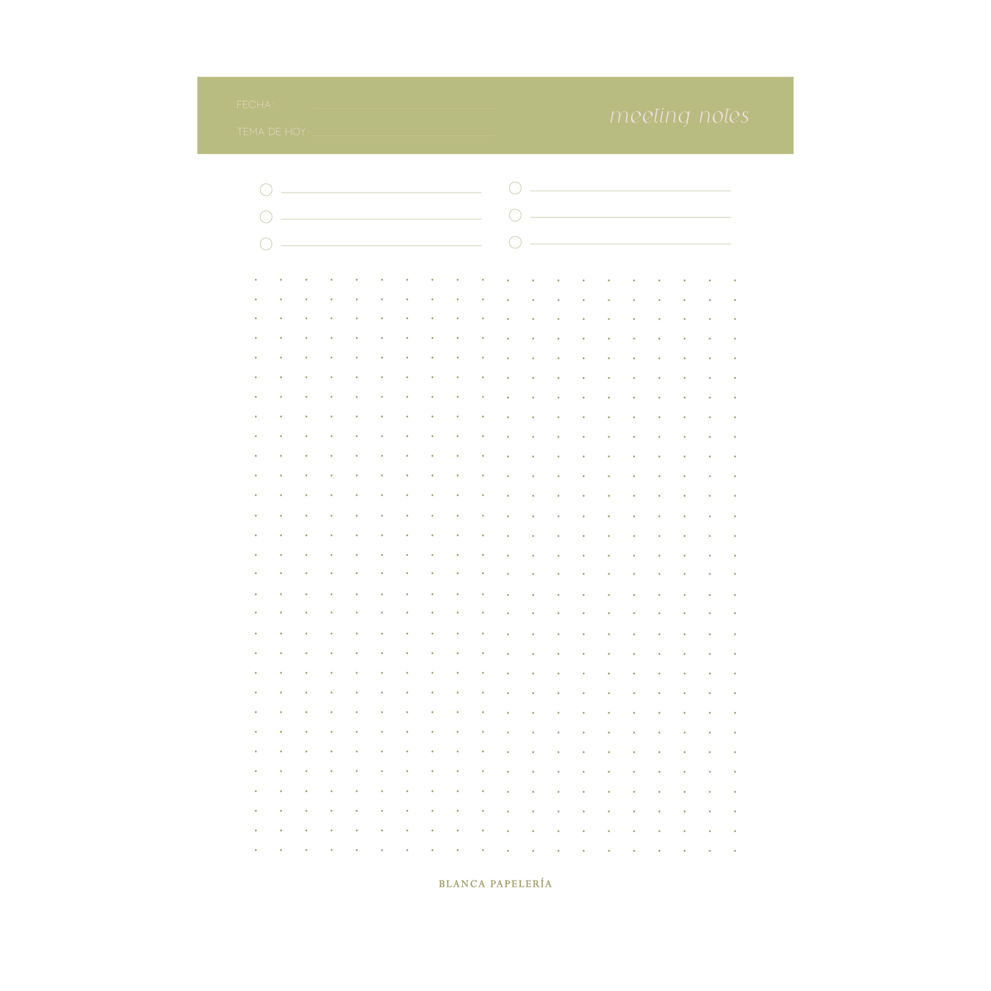 MEETING NOTES