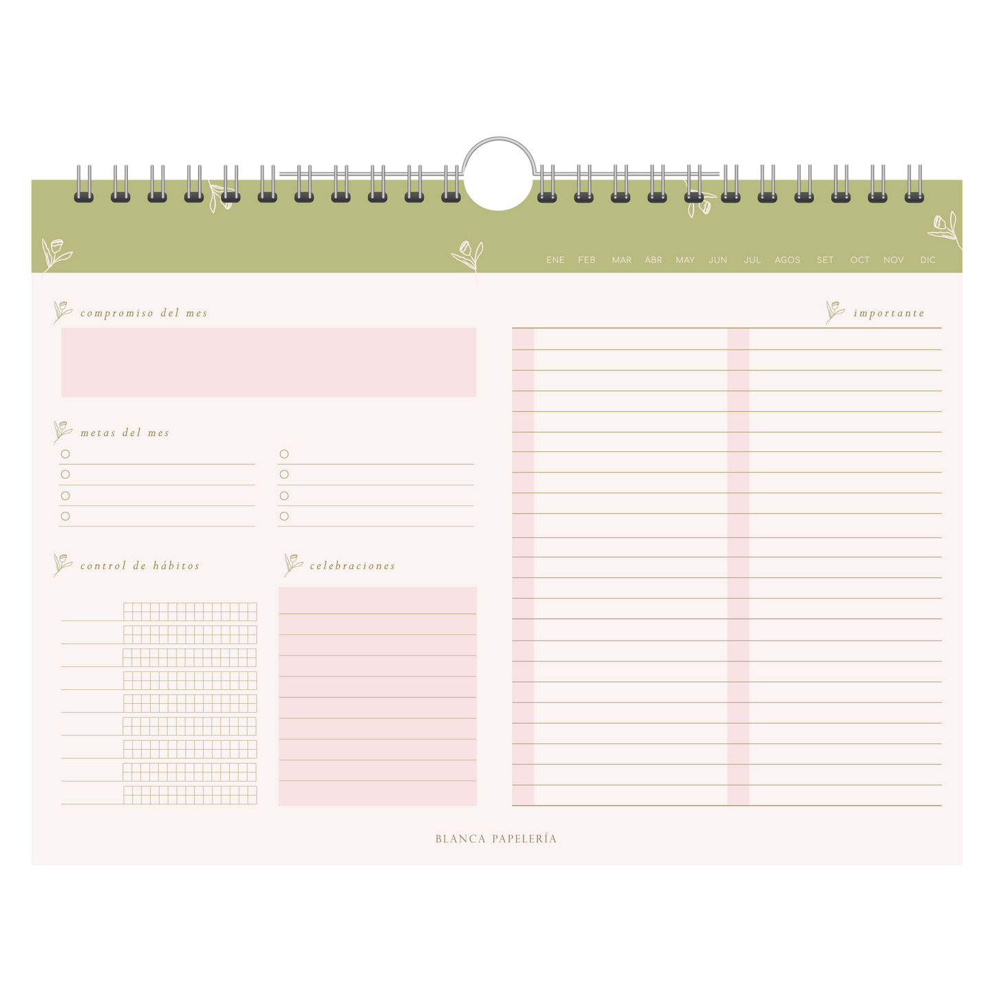 PLANNER MENSUAL UN DIA A LA VEZ