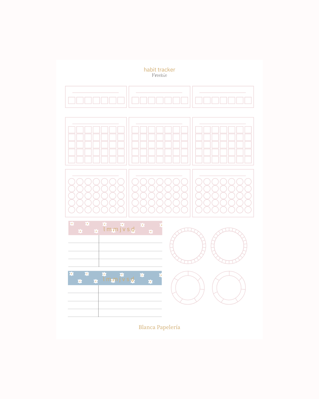 FREEBIE: DESCARGABLE HABIT TRACKERS
