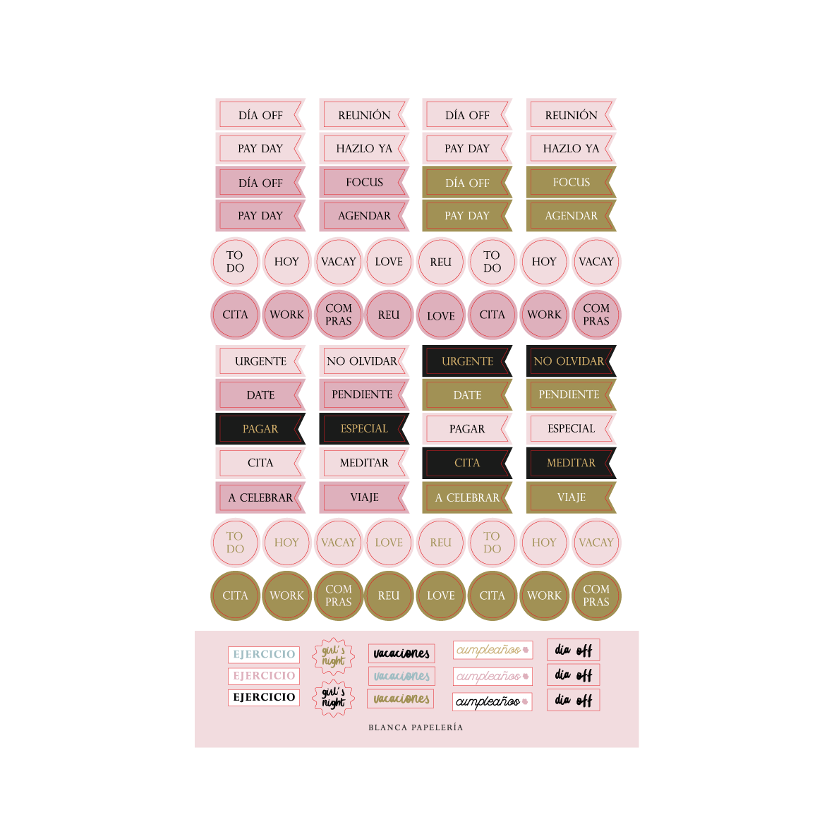 STICKERS PLANES Y ACTIVIDADES "BRILLA"