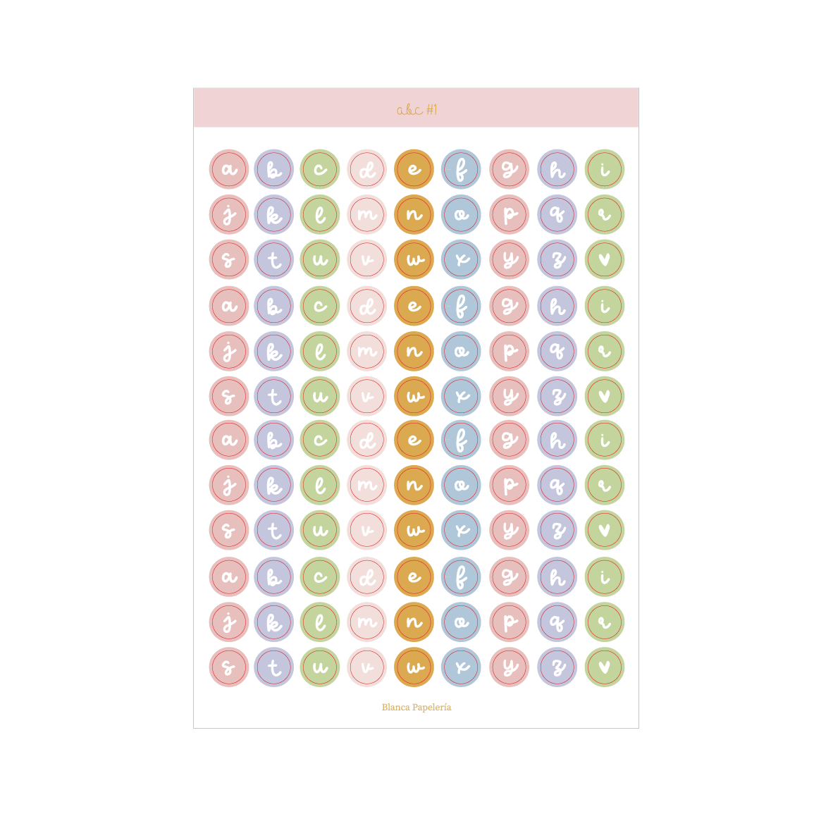 STICKER ABC