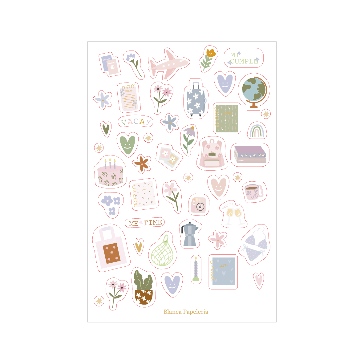 SET DE STICKERS CALMA