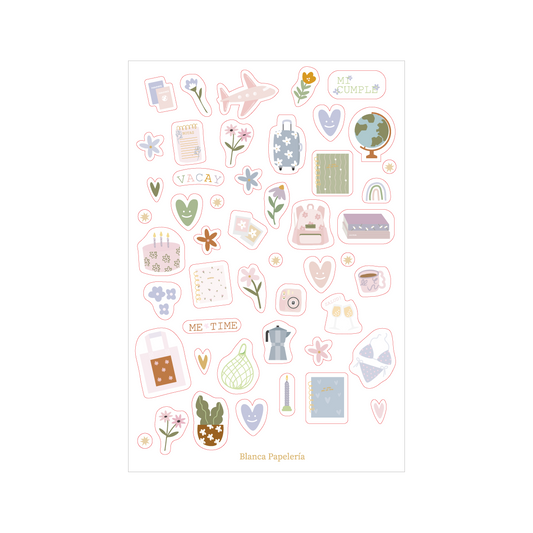 SET DE STICKERS CALMA