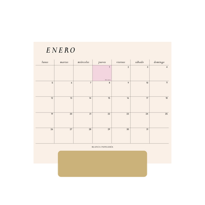 CALENDARIO DE ESCRITORIO 2026