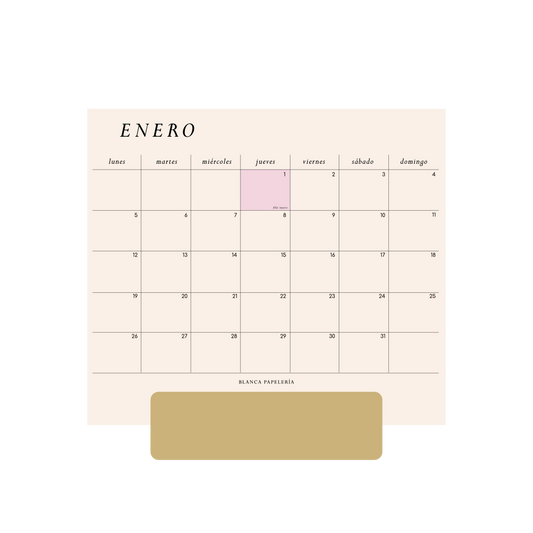 CALENDARIO DE ESCRITORIO 2026