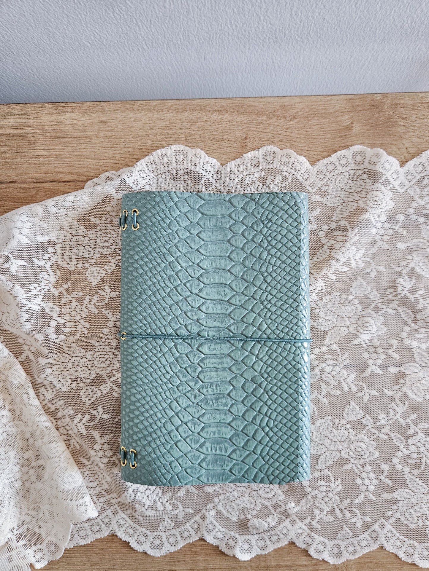 JOURNAL MIDORI A5│ PITÓN VERDE AGUA