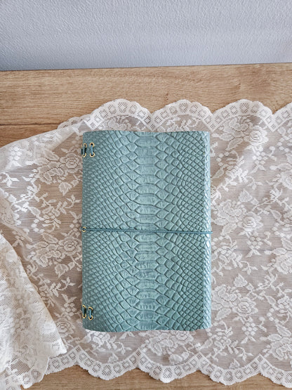 JOURNAL MIDORI A5│ PITÓN VERDE AGUA