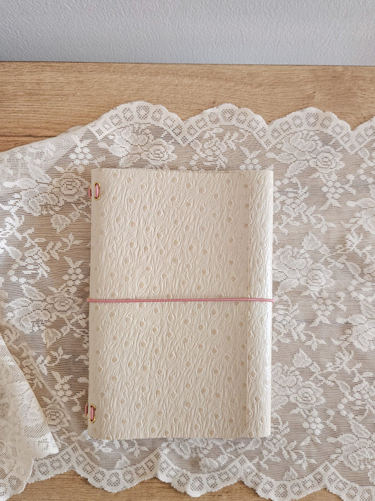 JOURNAL MIDORI A5│ CREMA AVESTRUZ