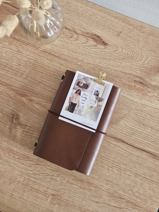 JOURNAL DE CUERO MARRON