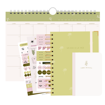 KIT 2 AGENDA SEMANAL ALEGRA + PLANNER MENSUAL + LIBRETA