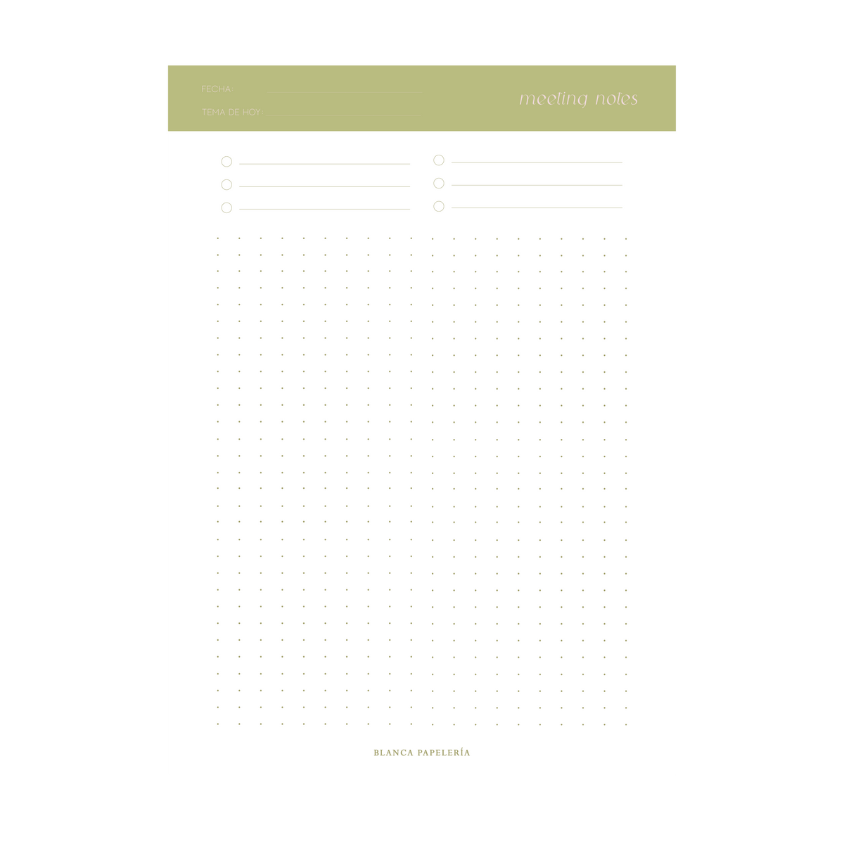 MEETING NOTES