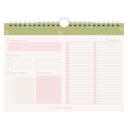 PLANNER MENSUAL "UN DÍA A LA VEZ"