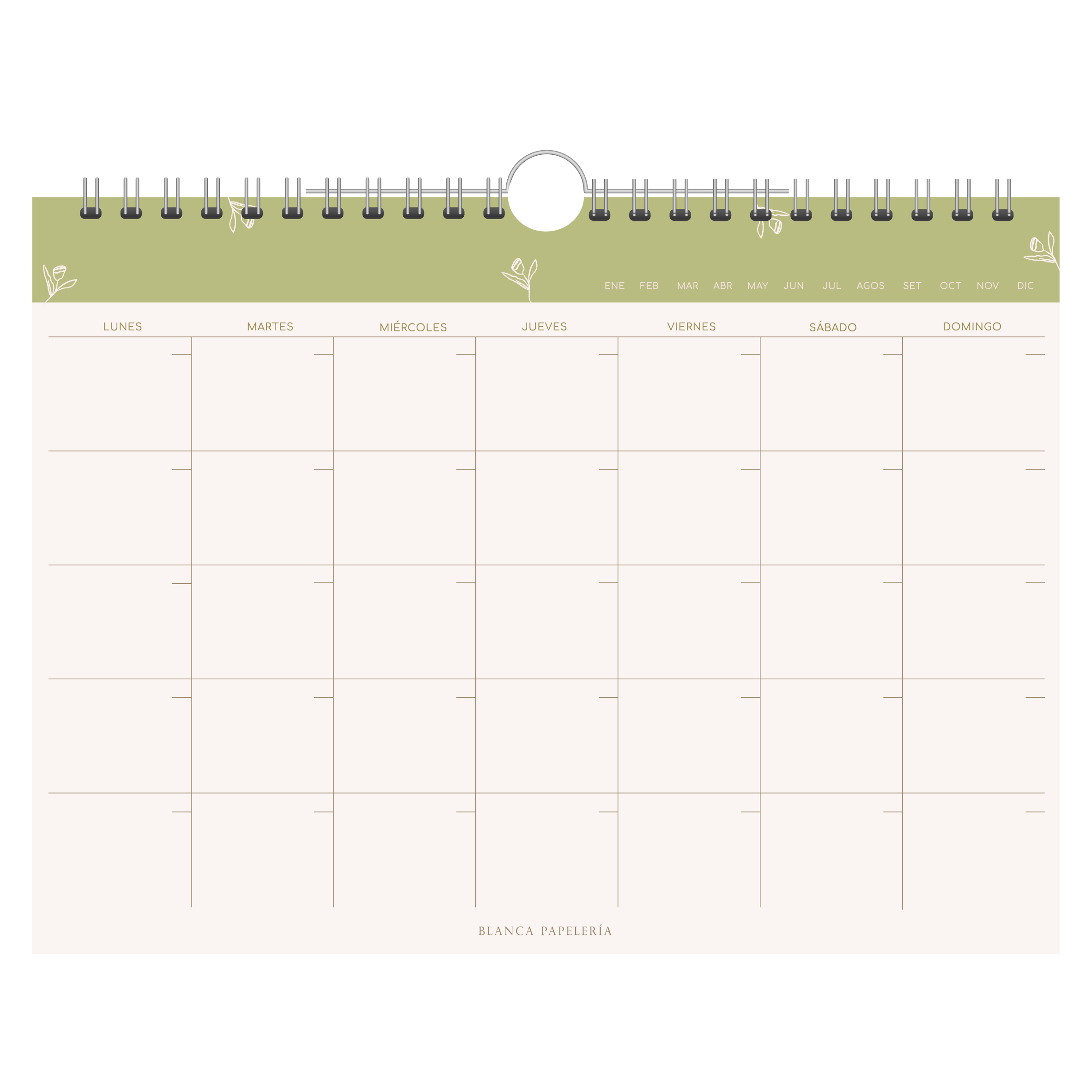 PLANNER MENSUAL UN DIA A LA VEZ