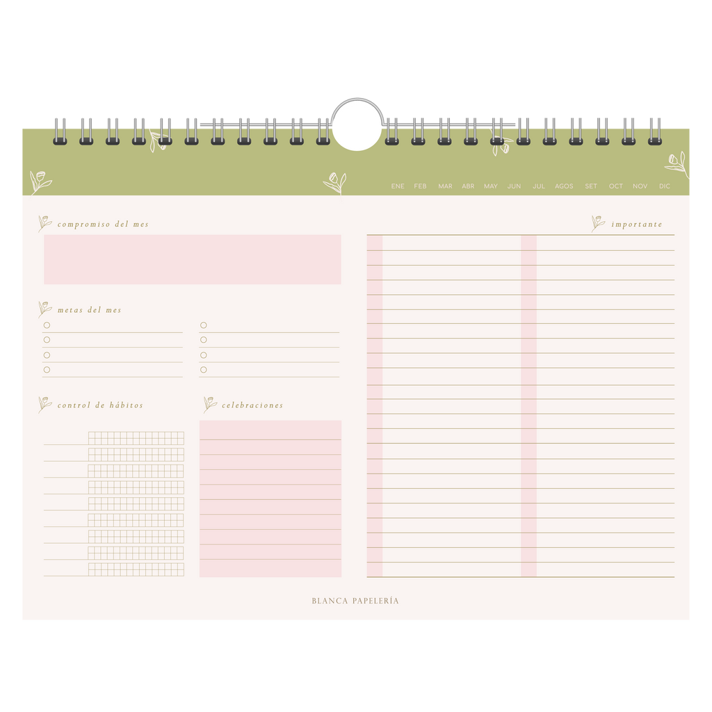 PLANNER MENSUAL UN DIA A LA VEZ