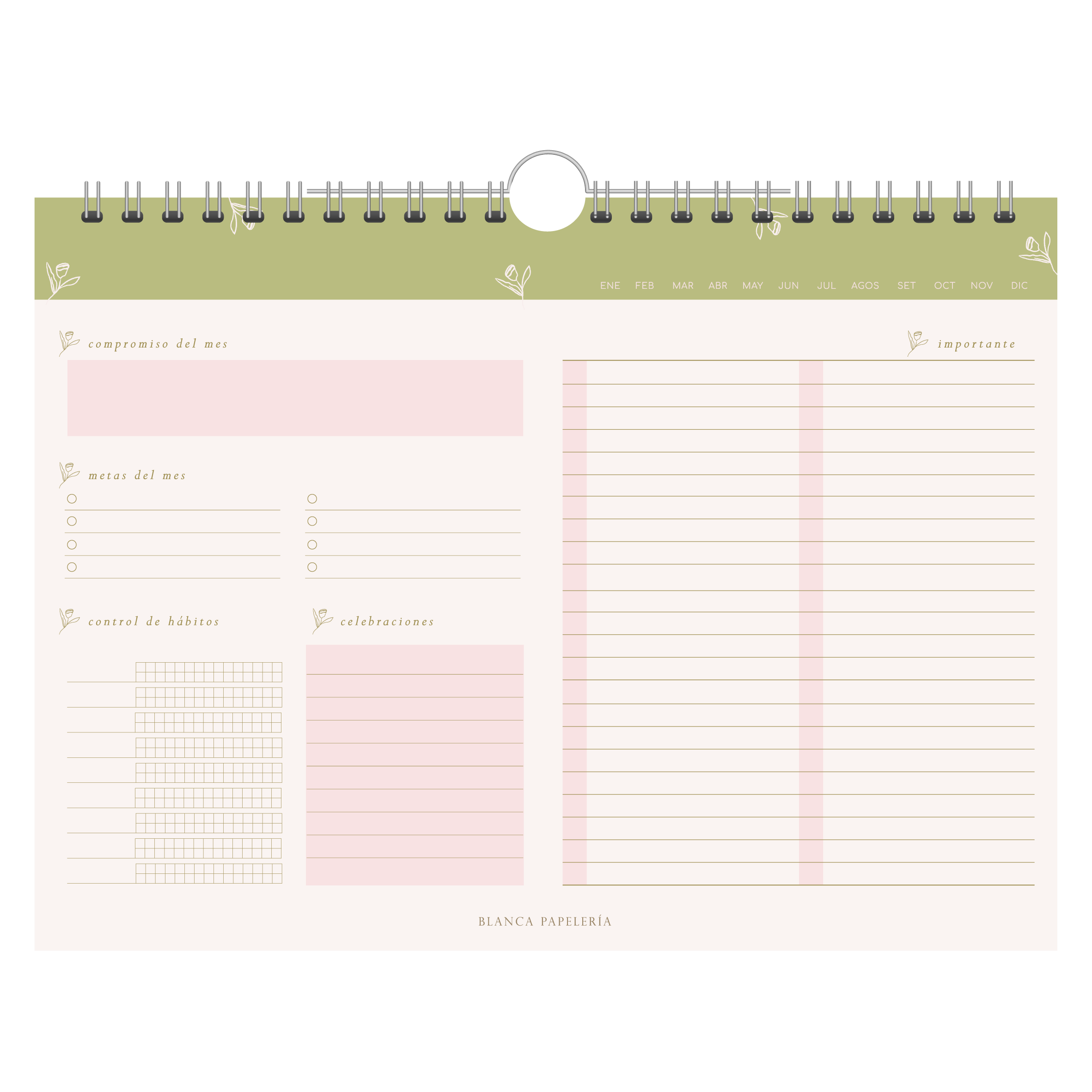 PLANNER MENSUAL UN DIA A LA VEZ