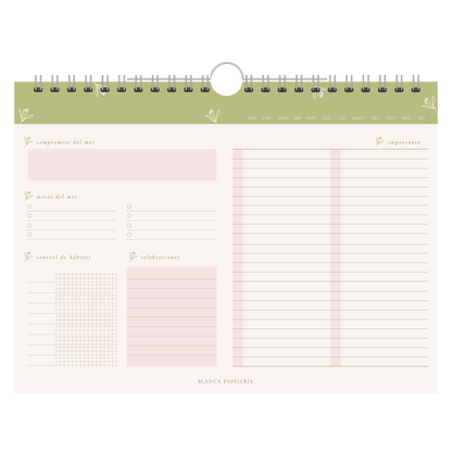 PLANNER MENSUAL UN DIA A LA VEZ
