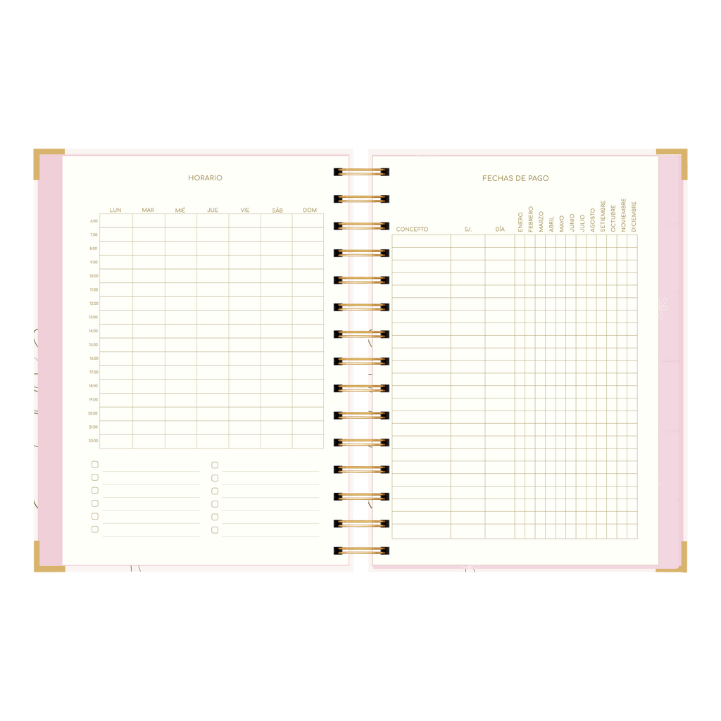 SECCIÓN HORARIO  FECHA DE PAGO DE LA AGENDA