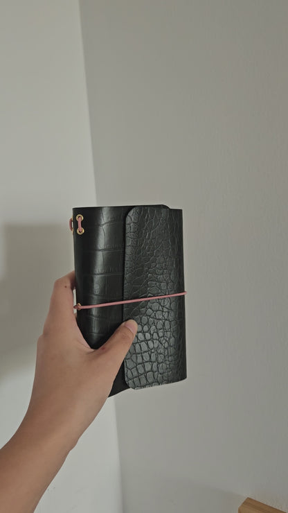 JOURNAL MIDORI A6 │ PRINT LAGARTO NEGRO