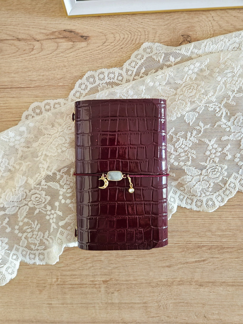 JOURNAL MIDORI A6 │ CROCO CHERRY BRILLANTE