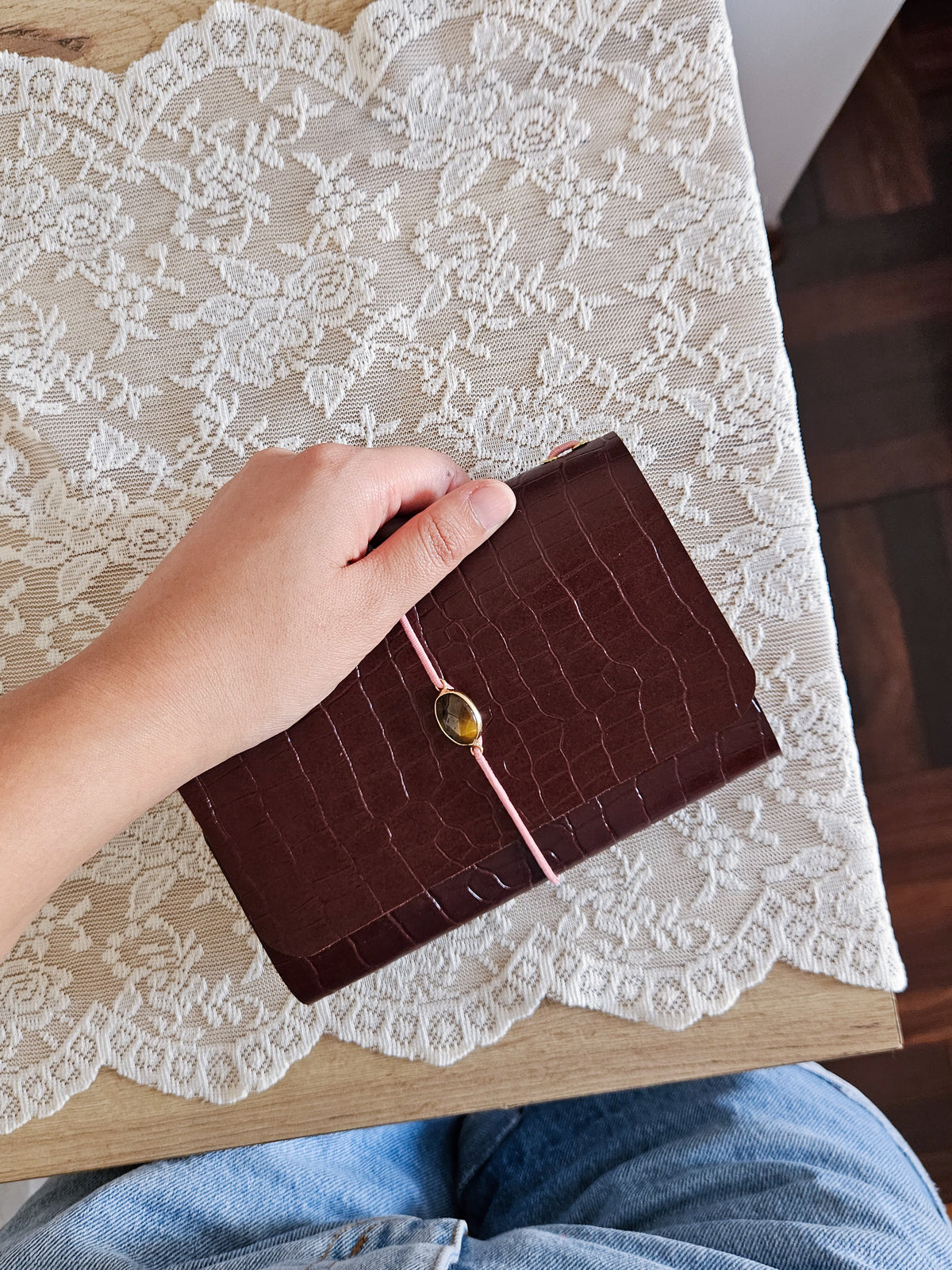 JOURNAL MIDORI A6 │ CROCO MARRÓN