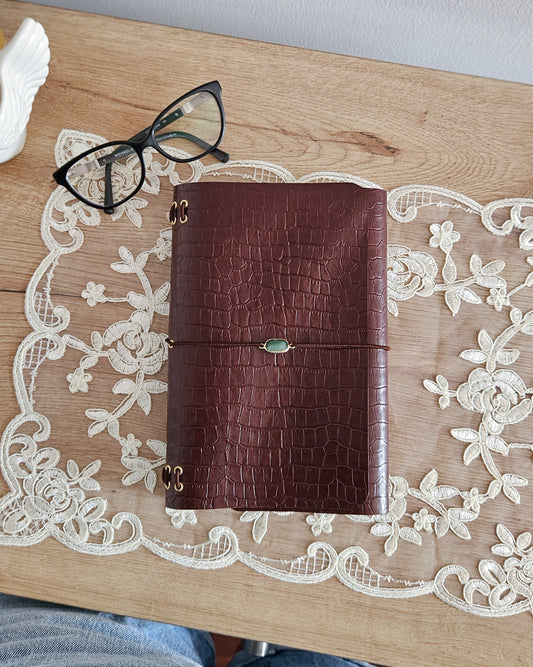 JOURNAL MIDORI A5 │CROCO MARRÓN
