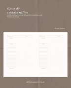 CUADERNILLO PLANNER DIARIO