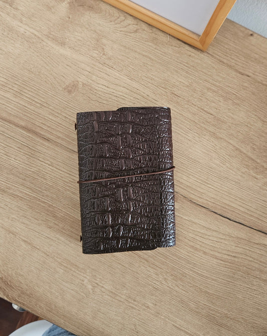 JOURNAL MIDORI A5 │PRINT CAIMAN MARRON